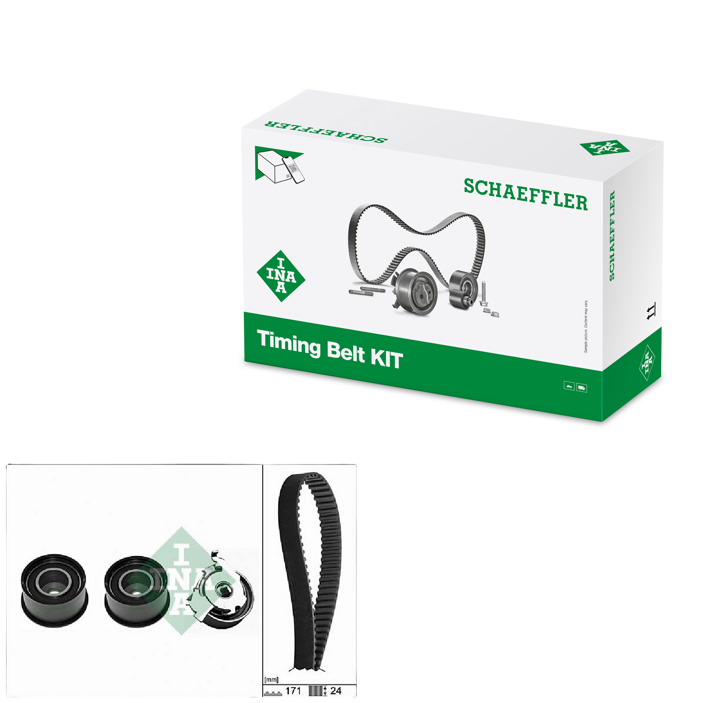 Kit Correia Dentada Sincronizadora com Tensor - INA - 530 0358 10 - (1)