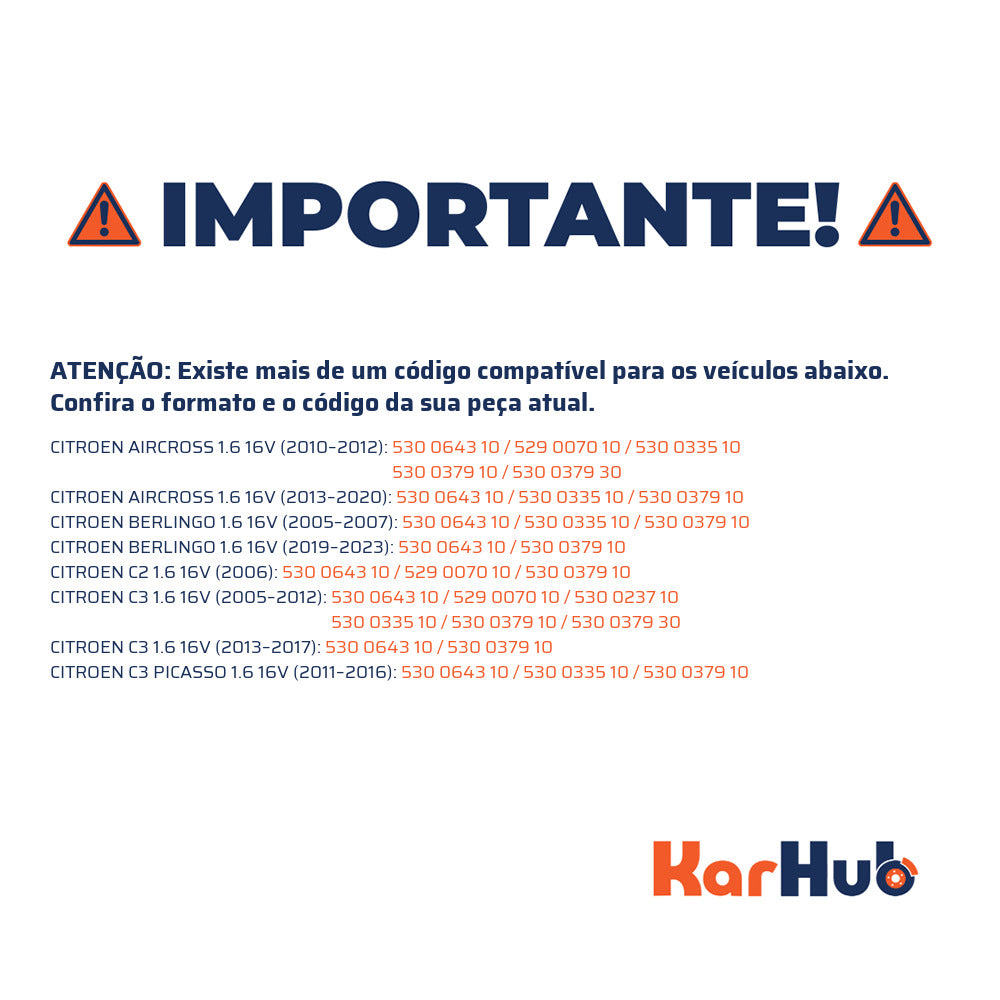 Kit Correia Dentada Sincronizadora com Tensor - INA - 530 0643 10 - (4)