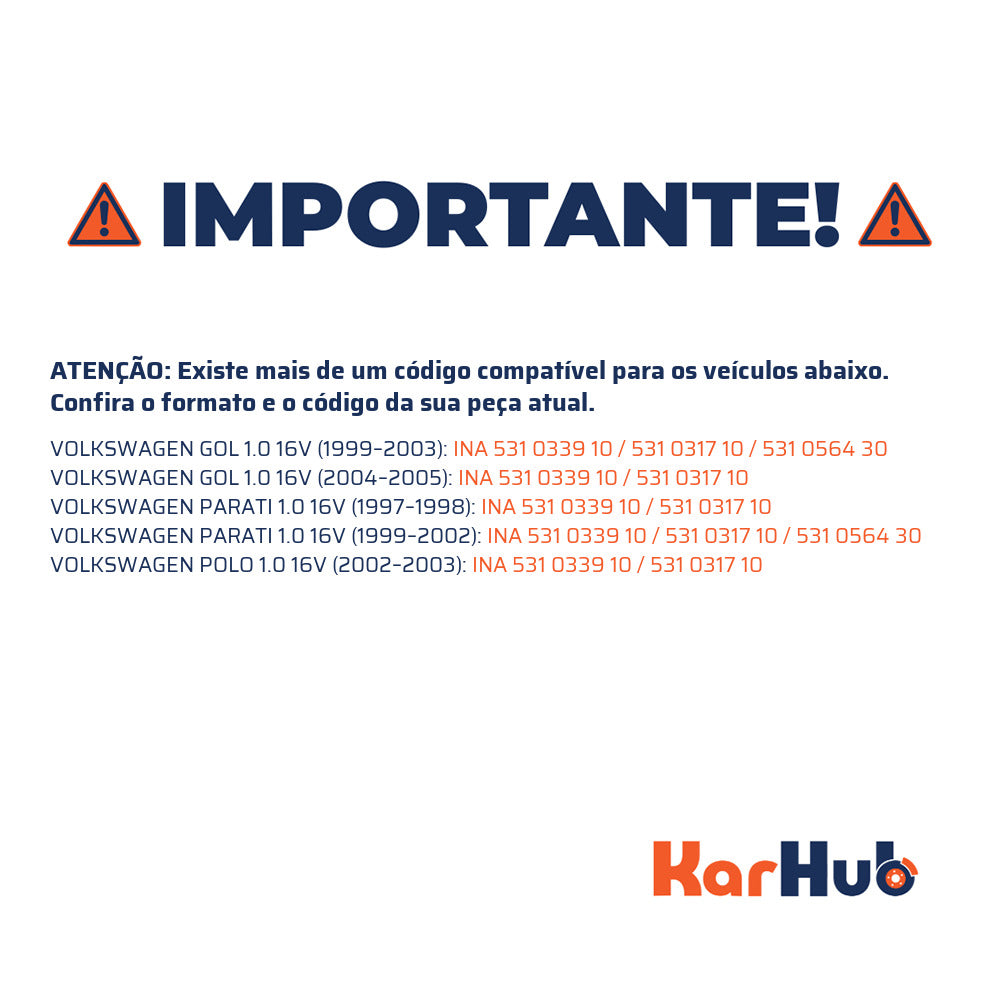 Tensor da Correia Dentada - INA - 531 0339 10 - (5)