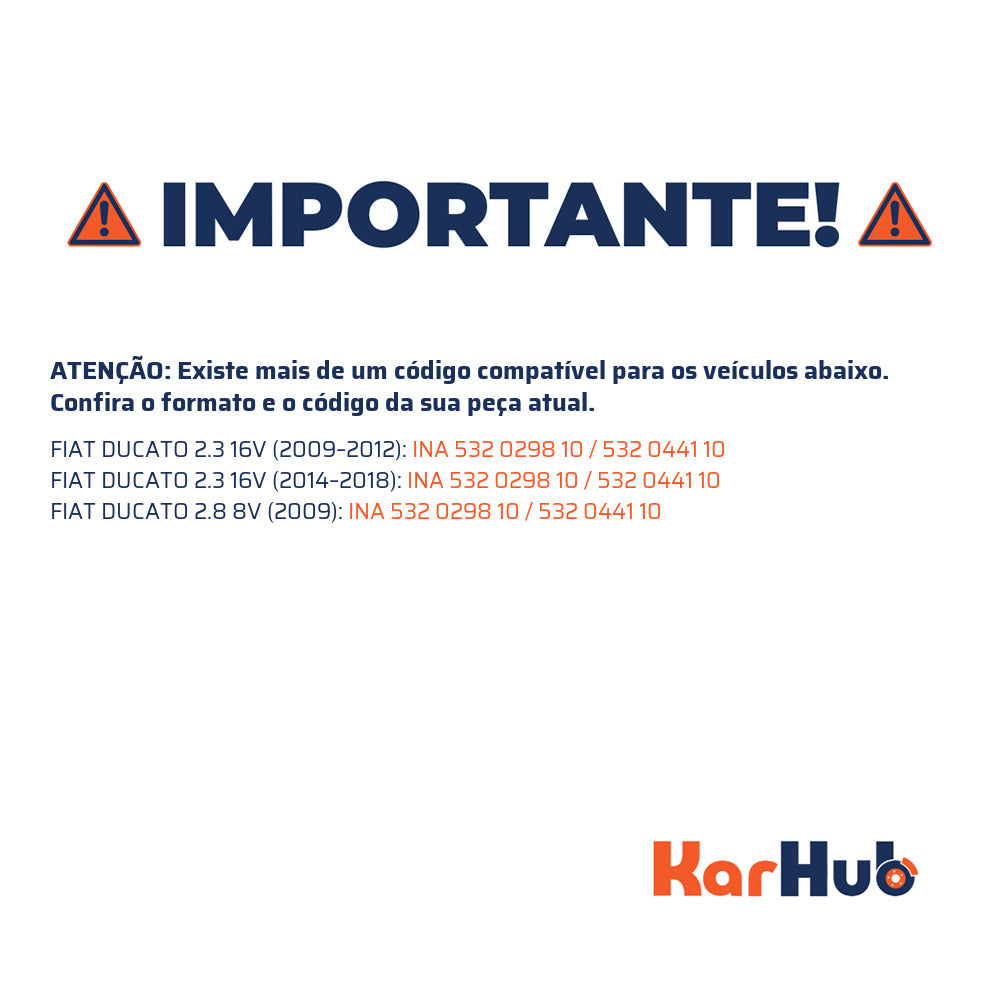Polia da Correia Dentada - INA - 532 0298 10 - (4)