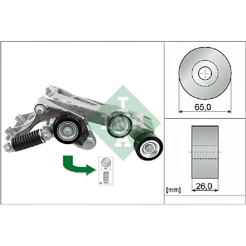 Tensor Correia Alternador para Mercedes-Benz B 180 - INA - 534 0446 10 - (4)
