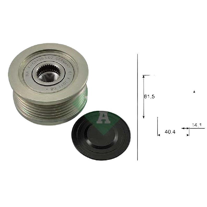 Polia do Alternador para Fiat Idea - INA - 535 0115 10 - (3)