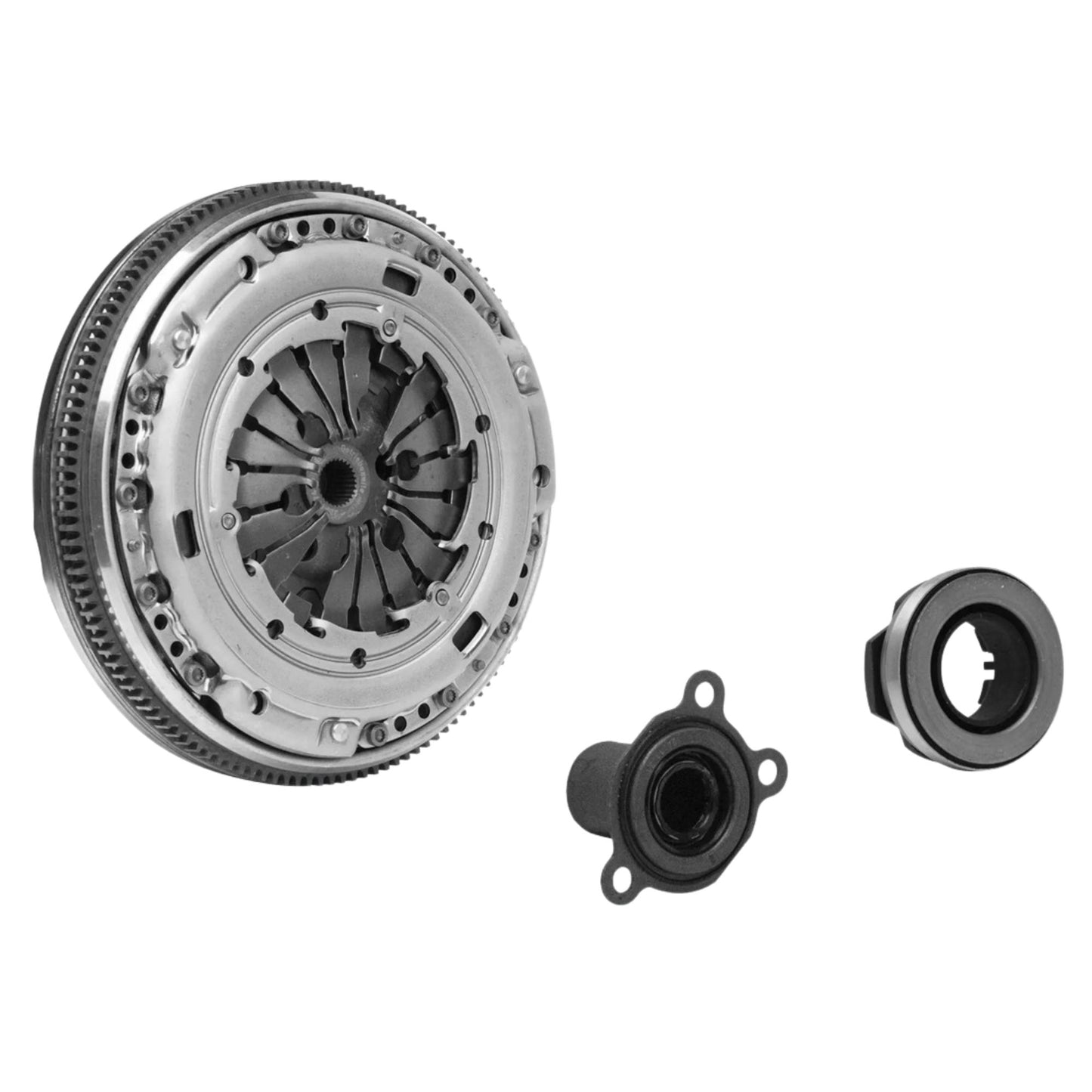 Kit de Embreagem com Volante, Disco, Platô e Rolamento para Audi A3 e Volkswagen Golf - LuK - 600 0006 00 - (1)