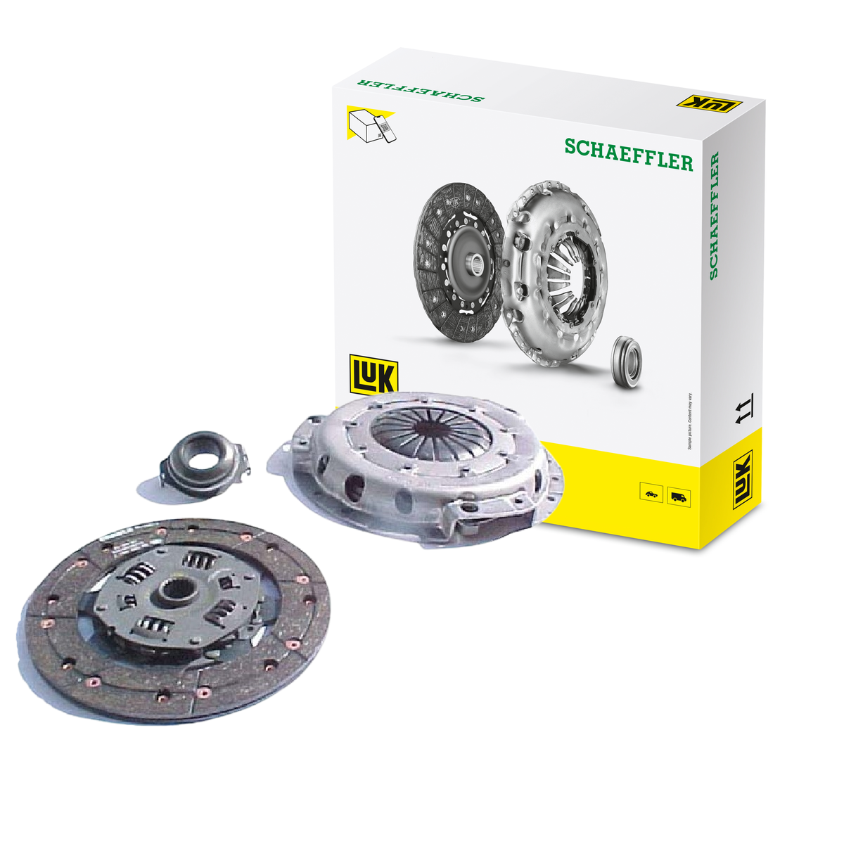 Kit de Embreagem com Disco, Platô e Rolamento para Chevrolet Space Van e Renault Trafic - LuK - 622 2244 00 - (1)