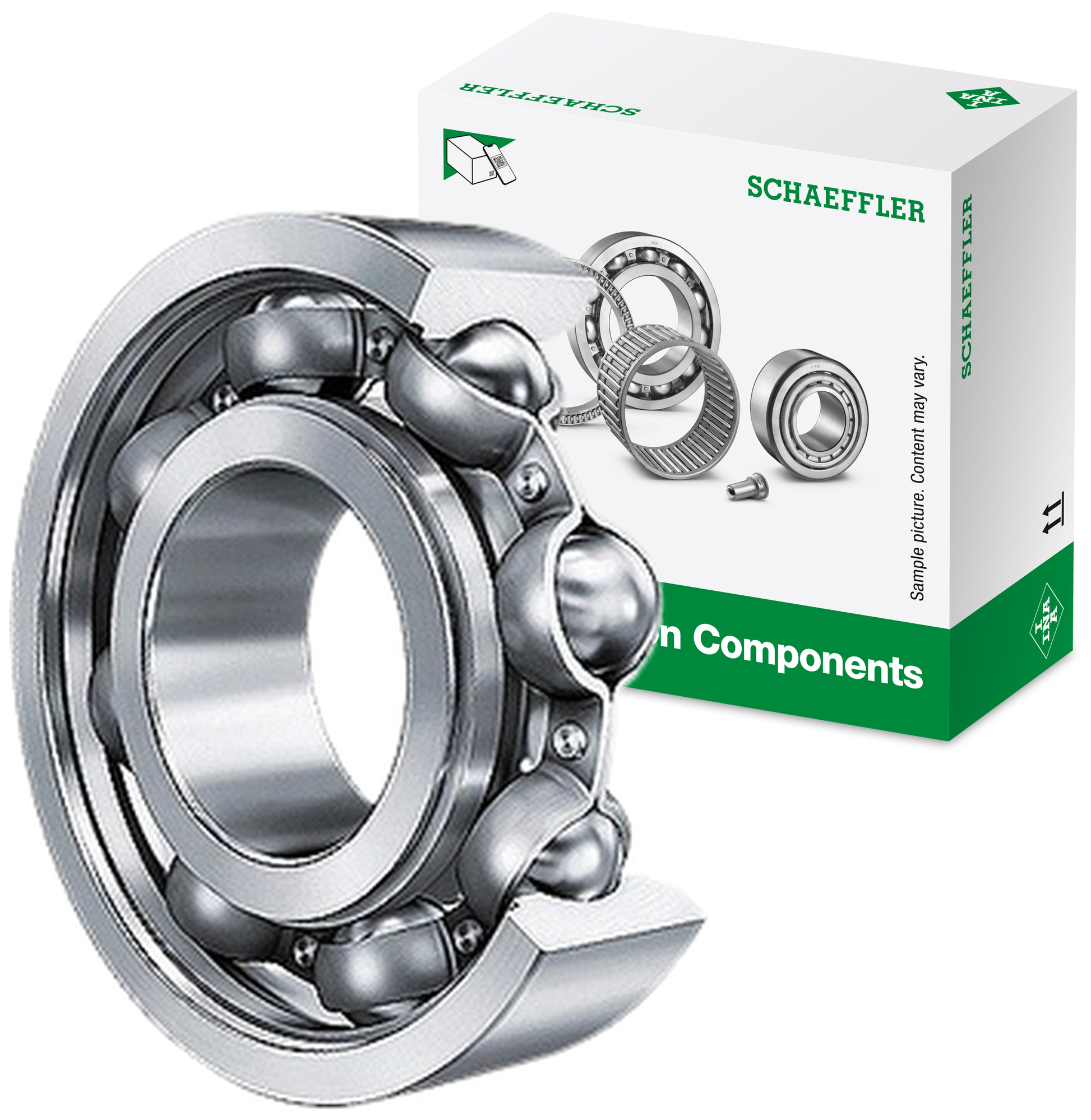 Rolamento Fixo de Uma Carreira de Esferas - INA - 722 0865 10 - (1)