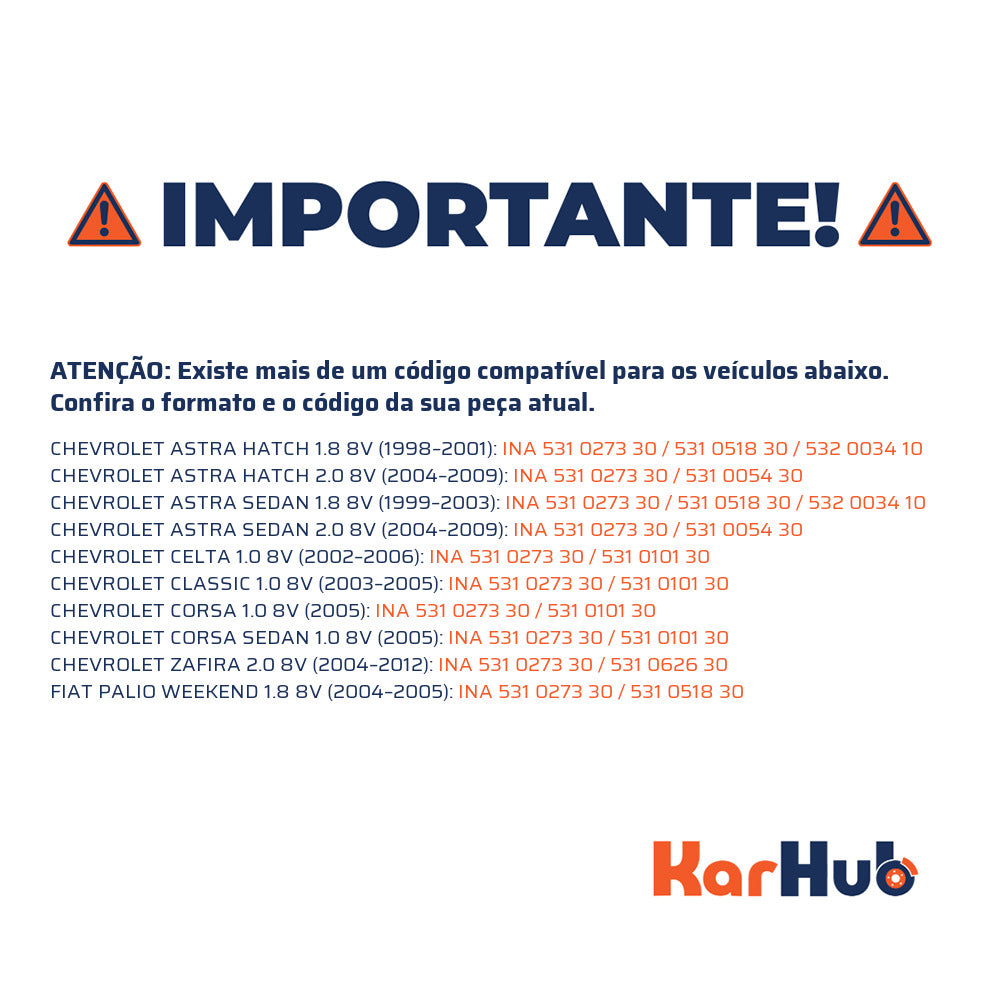 Tensor da Correia Dentada - INA - 531 0273 30 - (5)