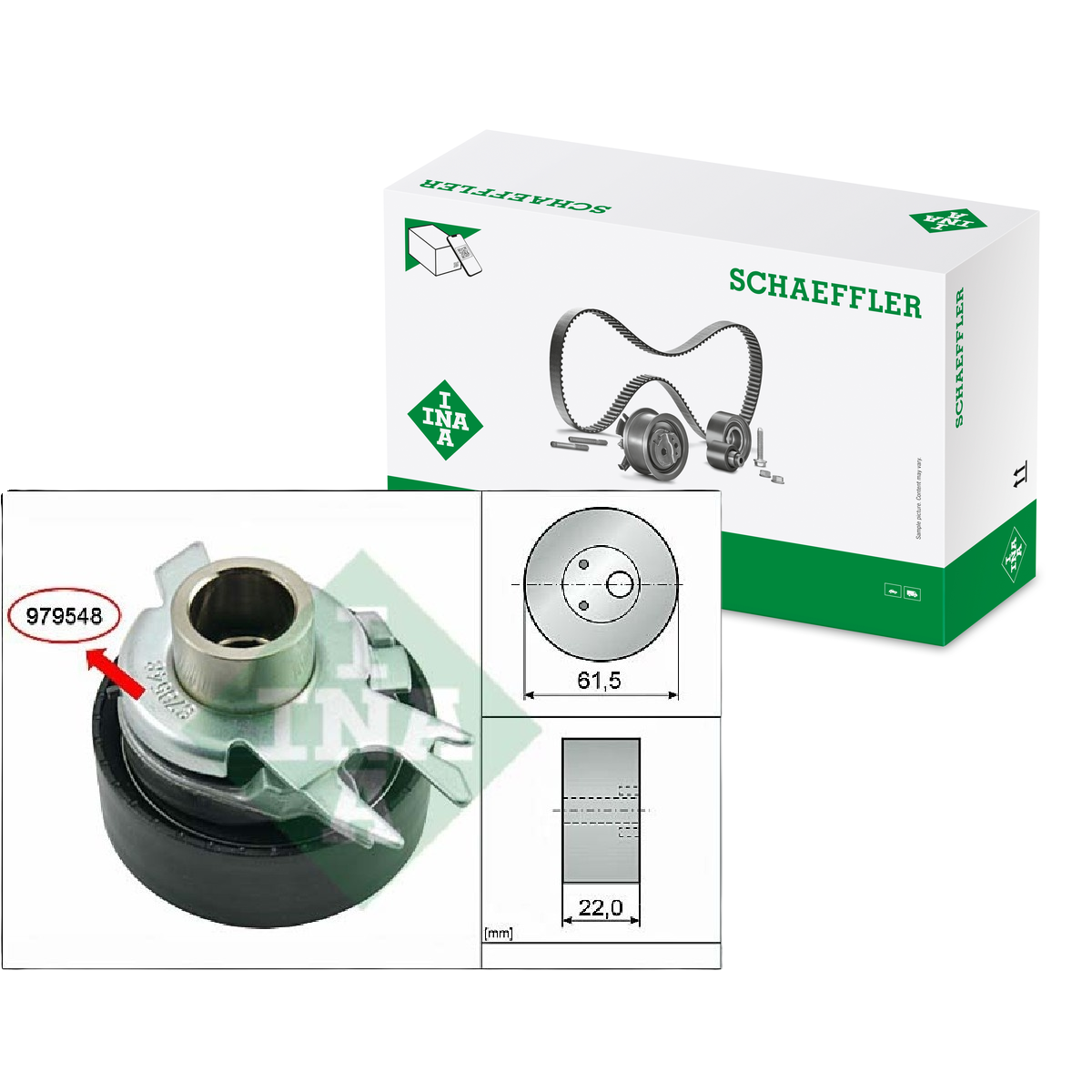 Tensor da Correia Dentada - INA - 531 0525 30 - (1)