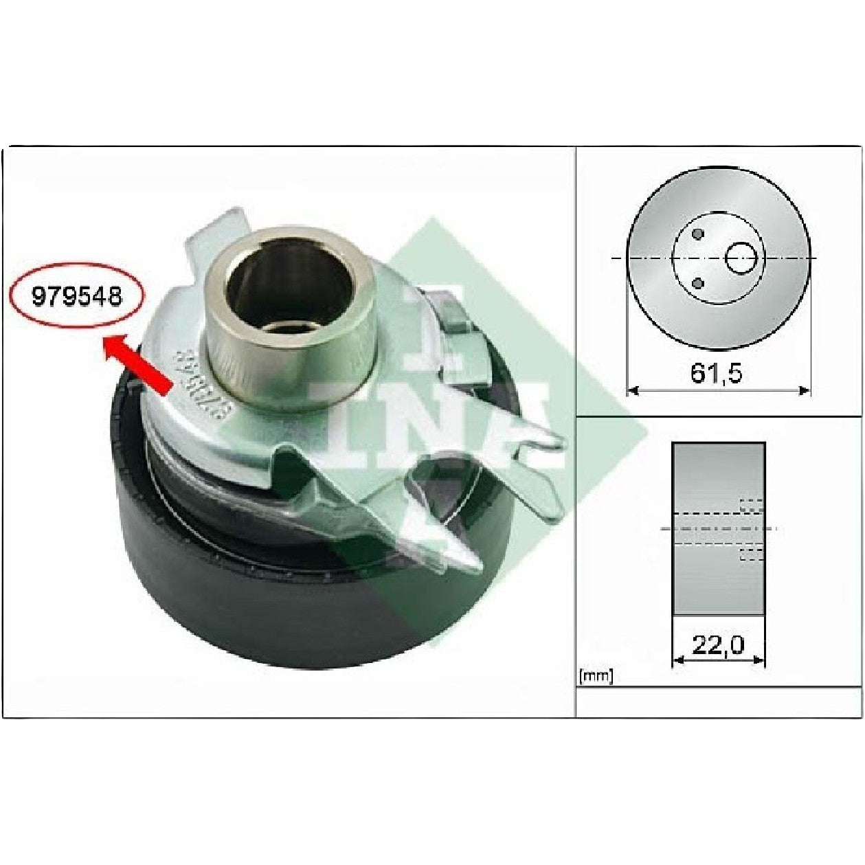 Tensor da Correia Dentada - INA - 531 0525 30 - (2)