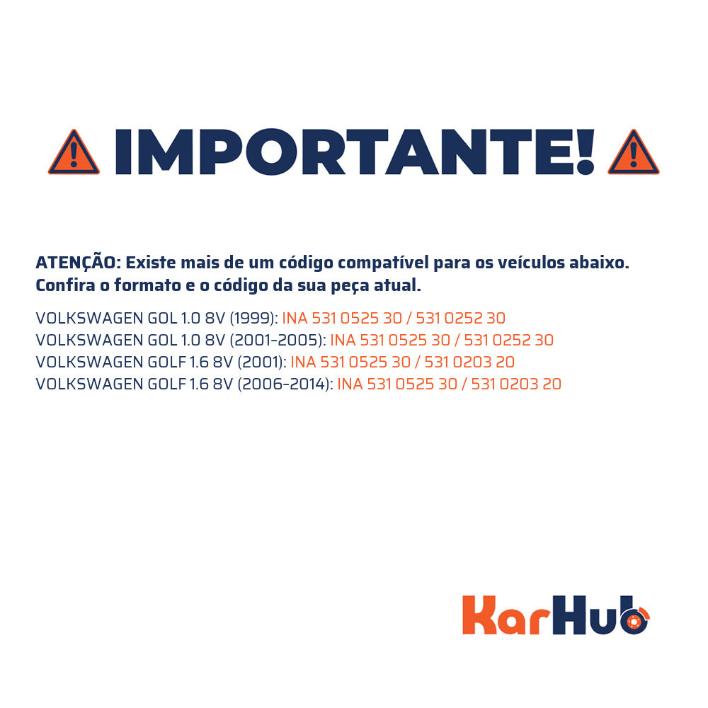 Tensor da Correia Dentada - INA - 531 0525 30 - (4)