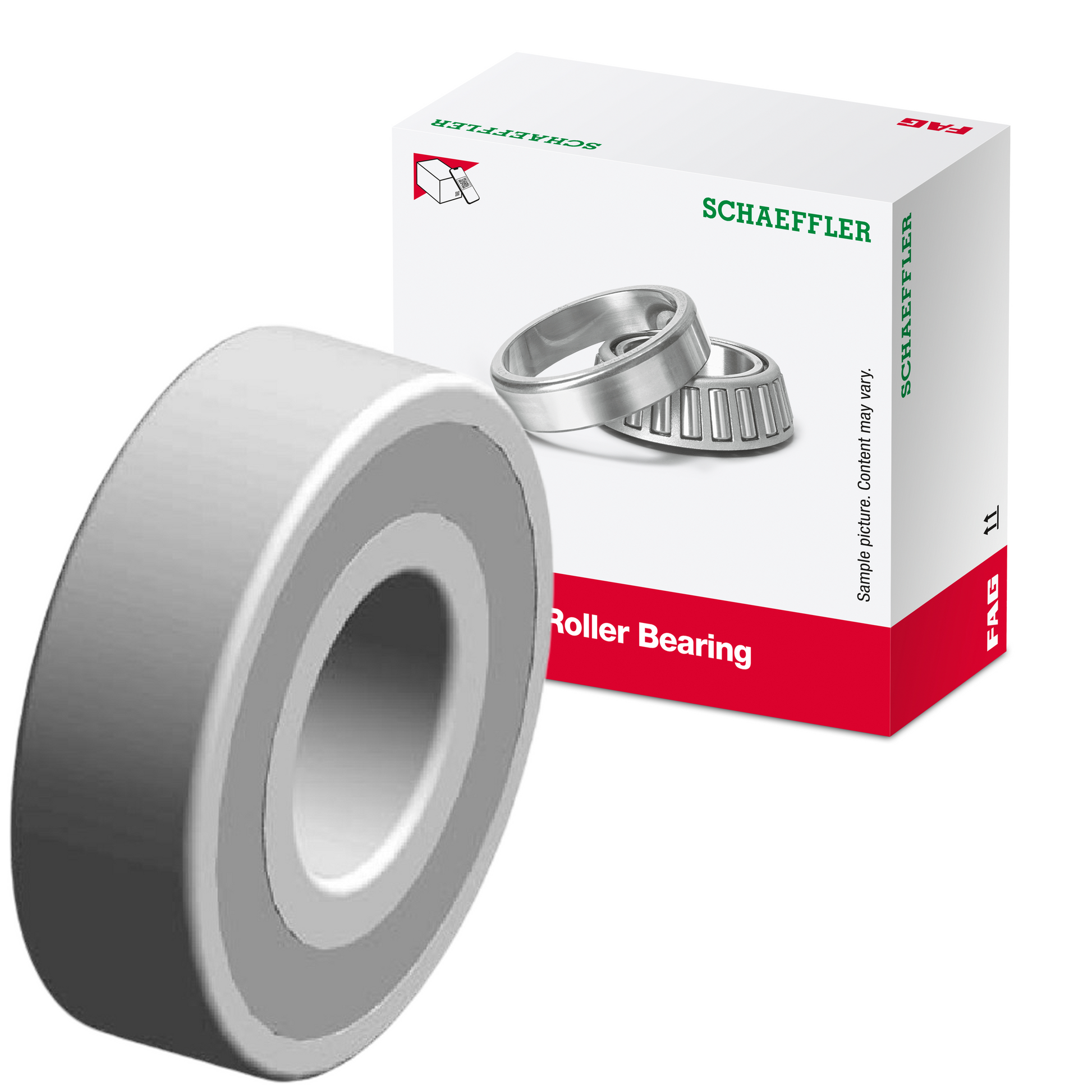 Rolamento Fixo de Uma Carreira de Esferas - FAG - 6204.2RSR.C3 - (1)