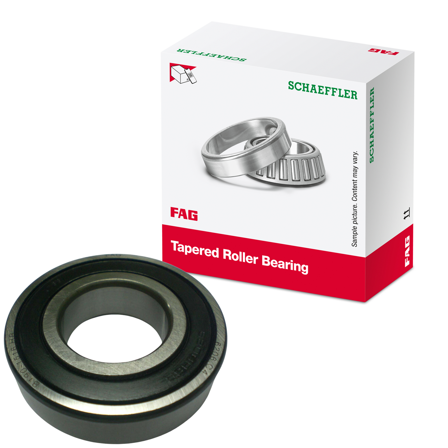 Rolamento Fixo de Uma Carreira de Esferas - FAG - 6206.2RSR.C4 - (1)