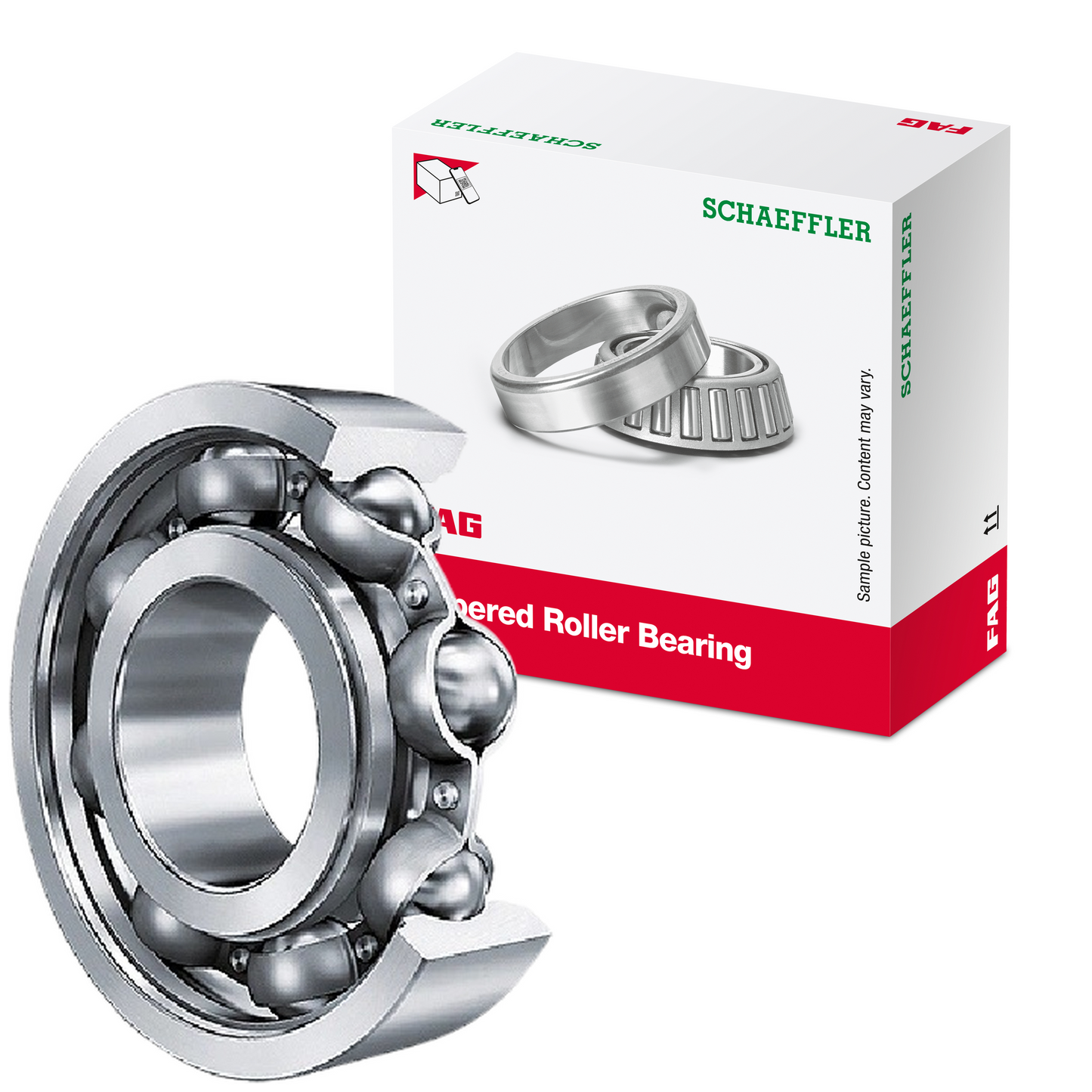 Rolamento Fixo de Uma Carreira de Esferas - FAG - 6210.2RSR.C3 - (1)
