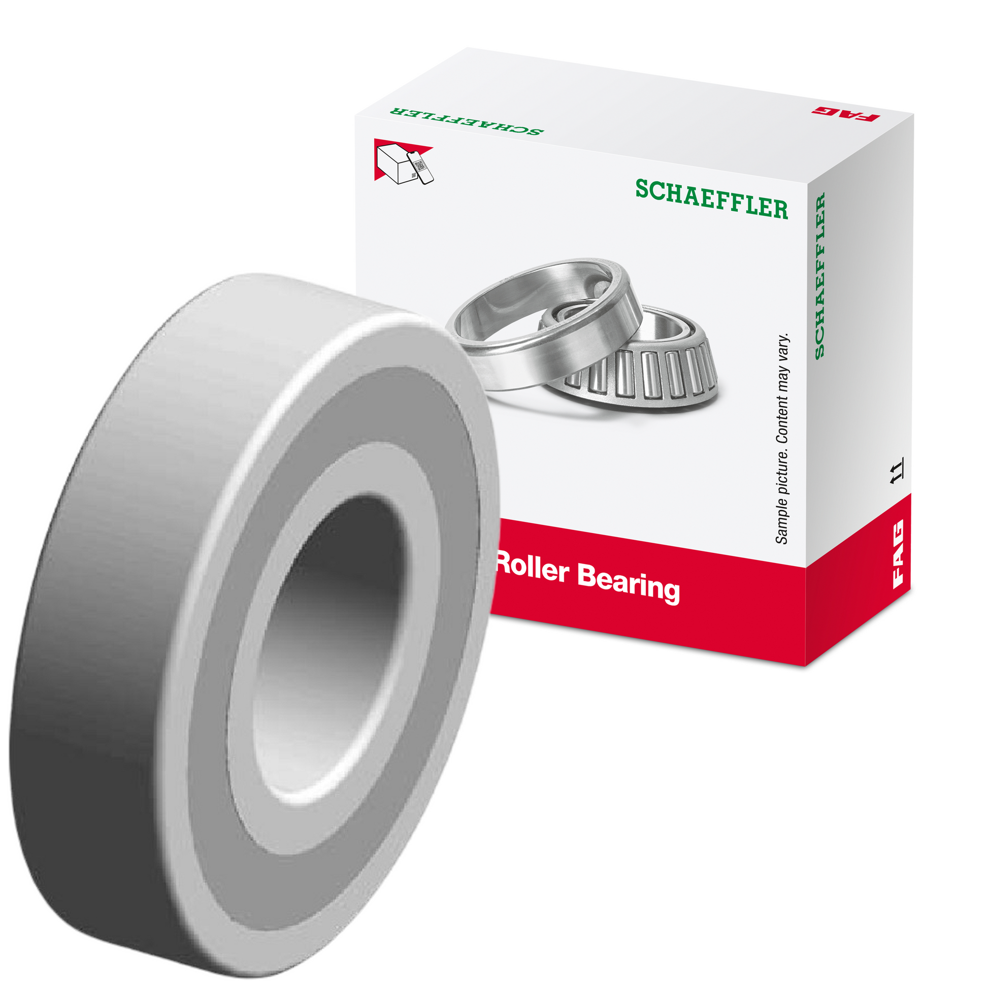Rolamento Fixo de Uma Carreira de Esferas - FAG - 6307.2RSR.C3 - (1)