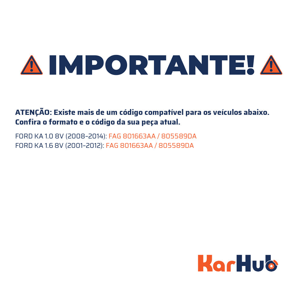 Rolamento de Roda Dianteiro ou Traseiro - FAG - 801663AA - (5)