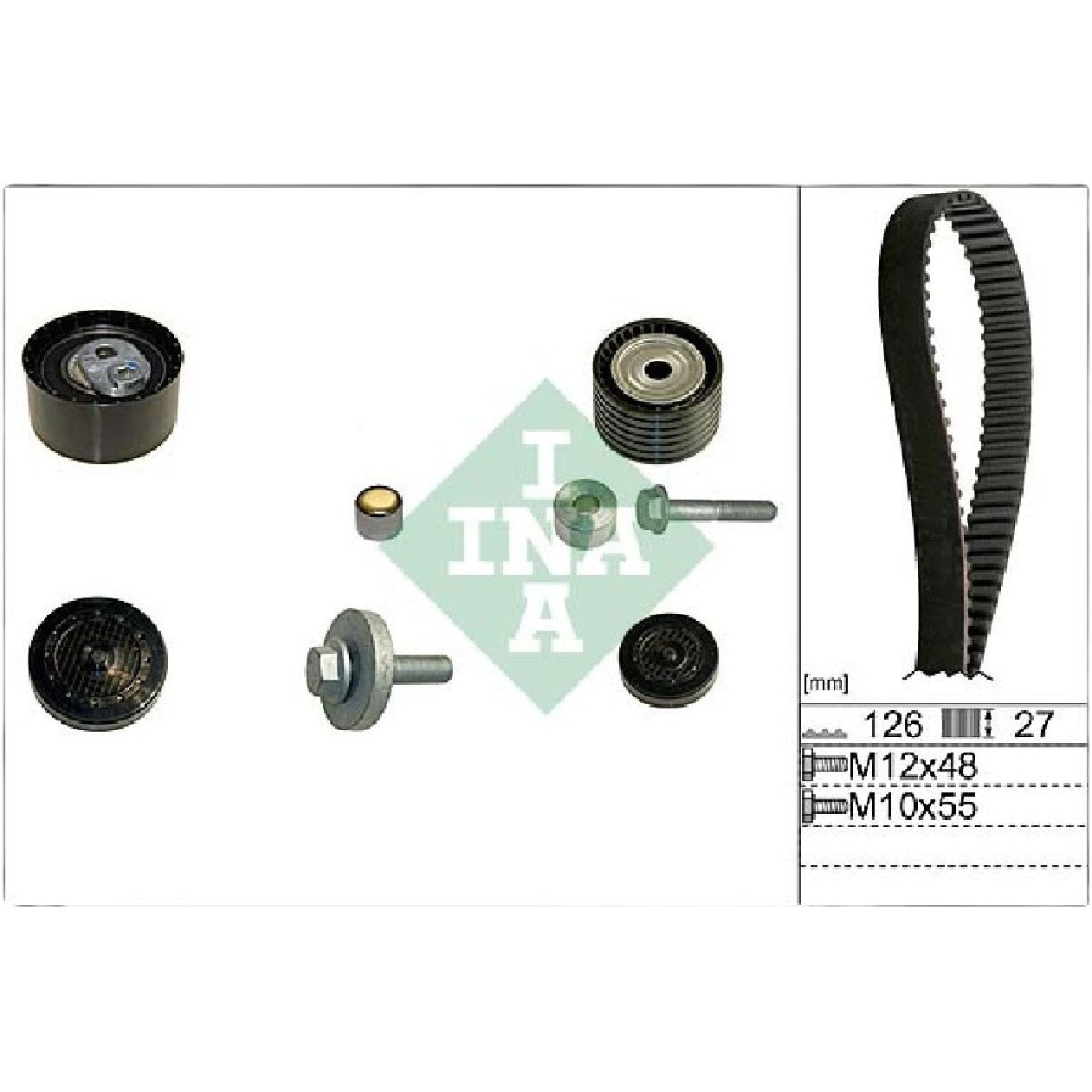 Kit Correia Dentada Sincronizadora com Tensor - INA - 530 0638 10 - (4)
