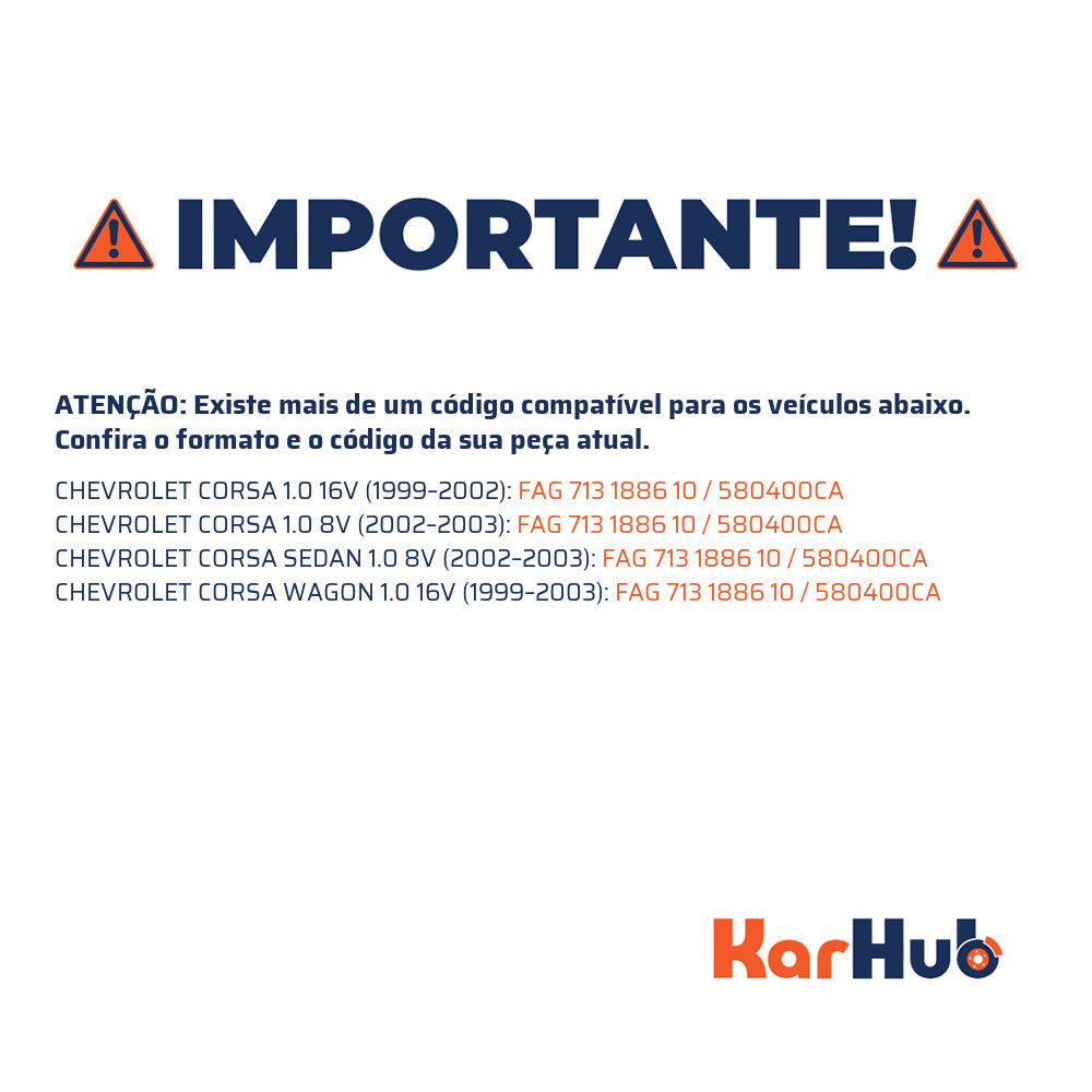 Rolamento de Roda Dianteiro - FAG - 713 1886 10 - (4)
