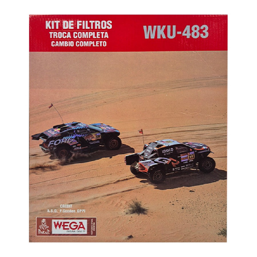 Kit Filtros de Ar Combustível Óleo e Cabine - Wega - WKU-483 - (1)