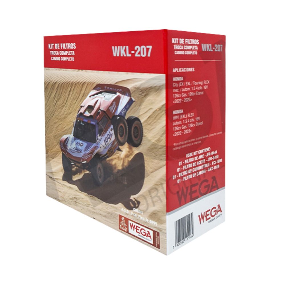 Kit Filtros de Ar Combustível Óleo e Cabine - Wega - WKL-207 - (2)