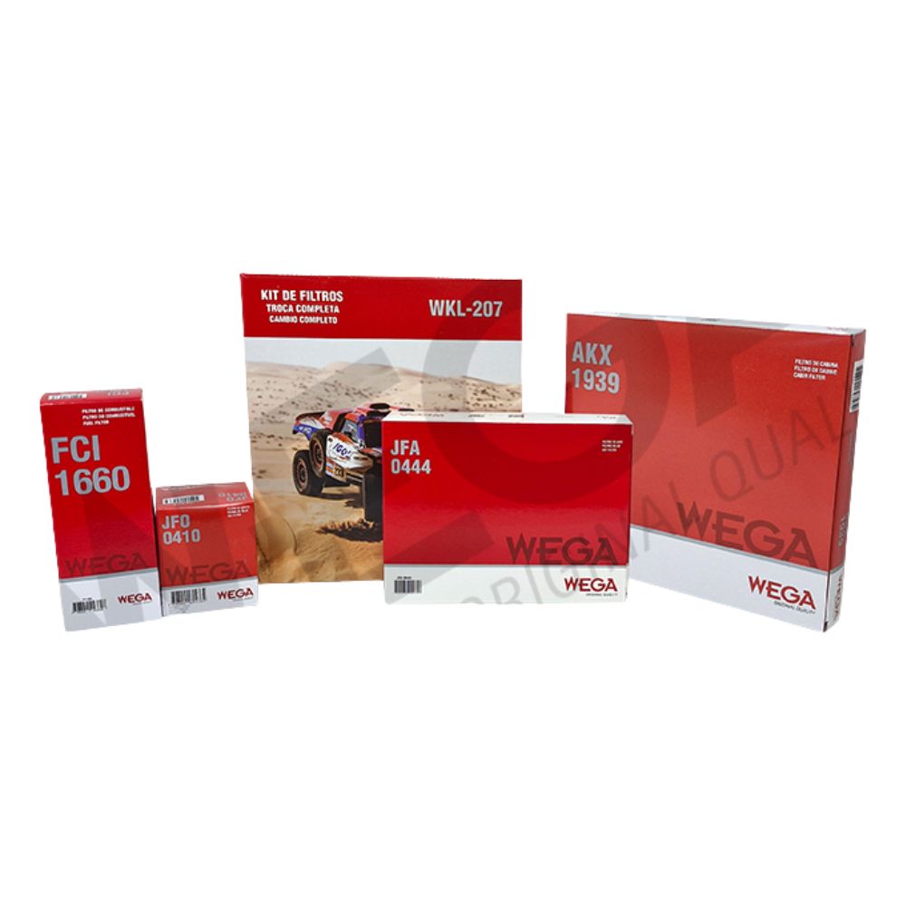 Kit Filtros de Ar Combustível Óleo e Cabine - Wega - WKL-207 - (3)