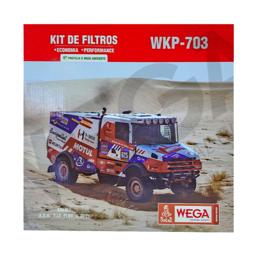 Kit Filtros 2x Combustível 1x Óleo - Wega - WKP-703 - (1)