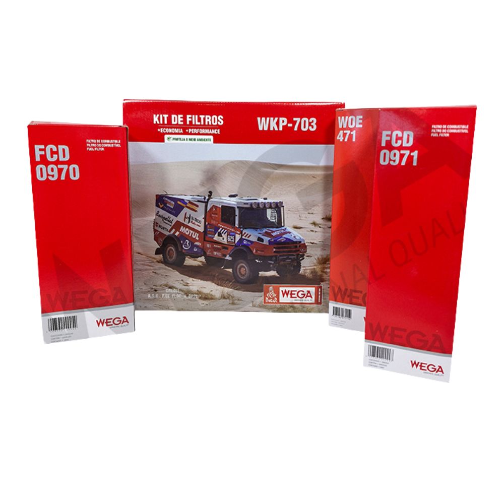 Kit Filtros 2x Combustível 1x Óleo - Wega - WKP-703 - (3)