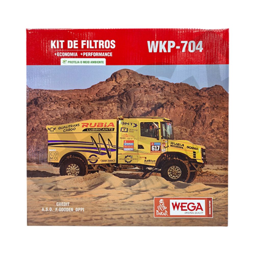 Kit Filtros 2x Combustível 1x Óleo - Wega - WKP-704 - (1)