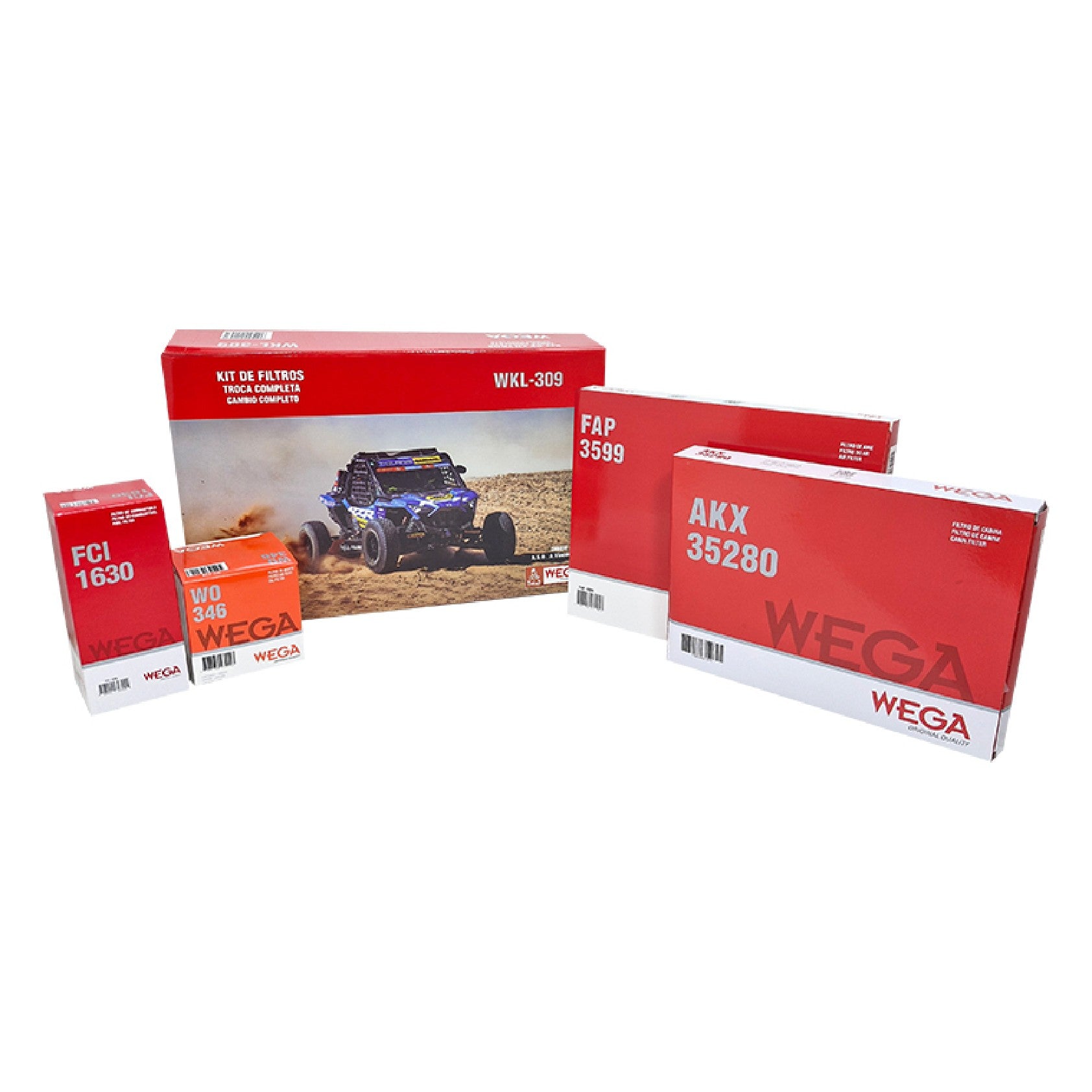 Kit Filtros de Ar Combustível Óleo e Cabine - Wega - WKL-309 - (3)