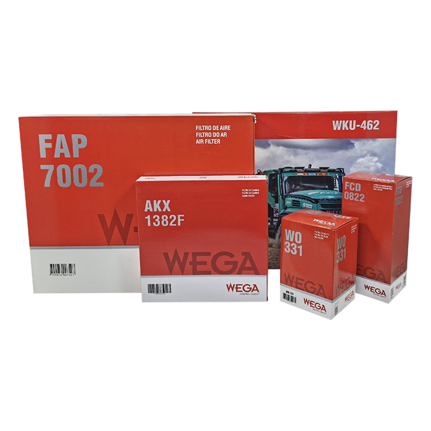 Kit Filtros de Ar Combustível Óleo e Cabine - Wega - WKU-462 - (3)