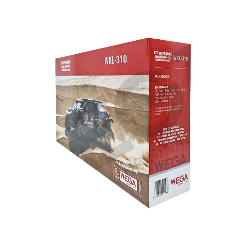 Kit Filtros de Ar Combustível Óleo e Cabine - Wega - WKL-310 - (2)
