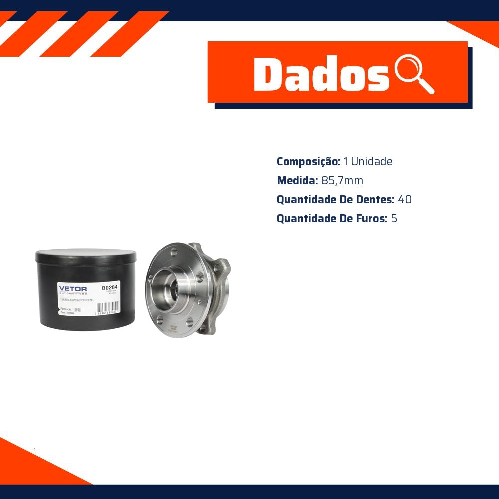 Cubo de Roda Dianteiro - Vetor - B0284 - (5)