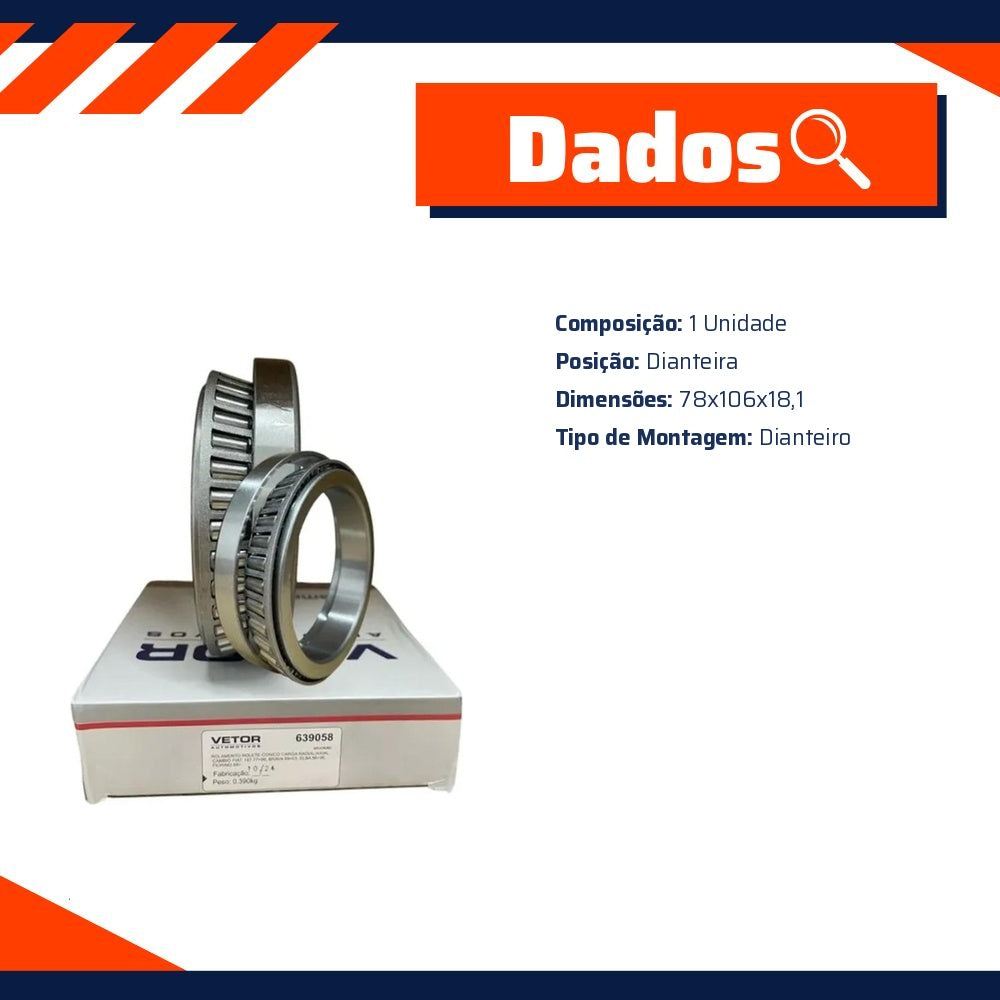 Rolamento de Roda - Vetor - 639058 - (7)