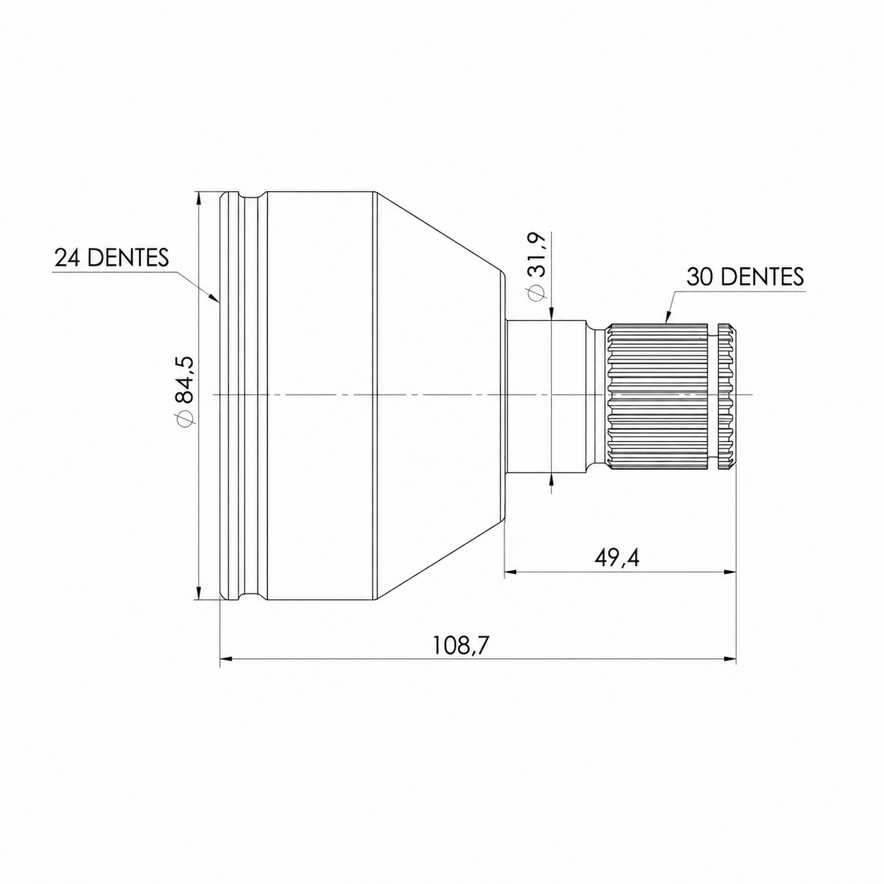 Junta Homocinética - Vetor - VT5902 - (6)