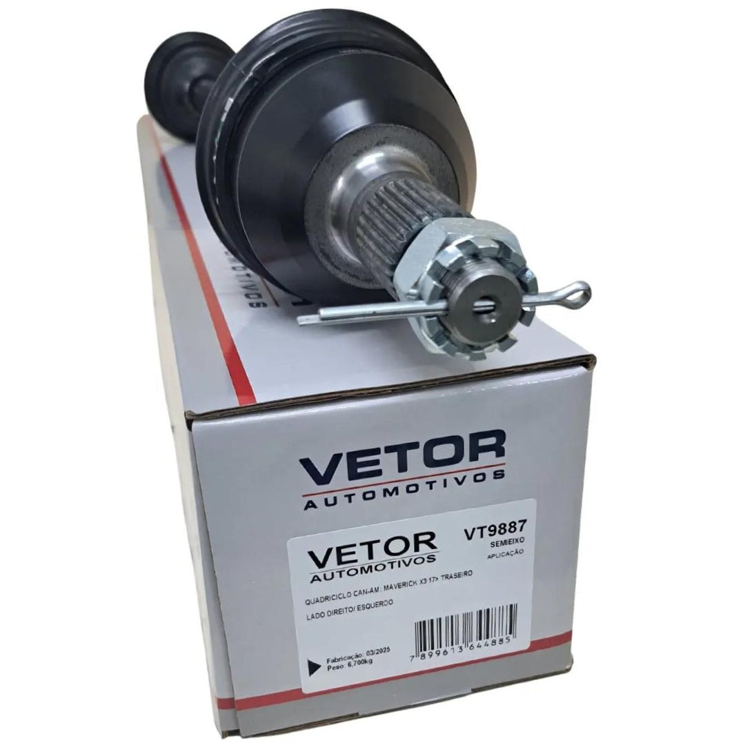Semi-Eixo Traseiro Direito ou Esquerdo Câmbio Automático - Vetor - VT9887 - (2)