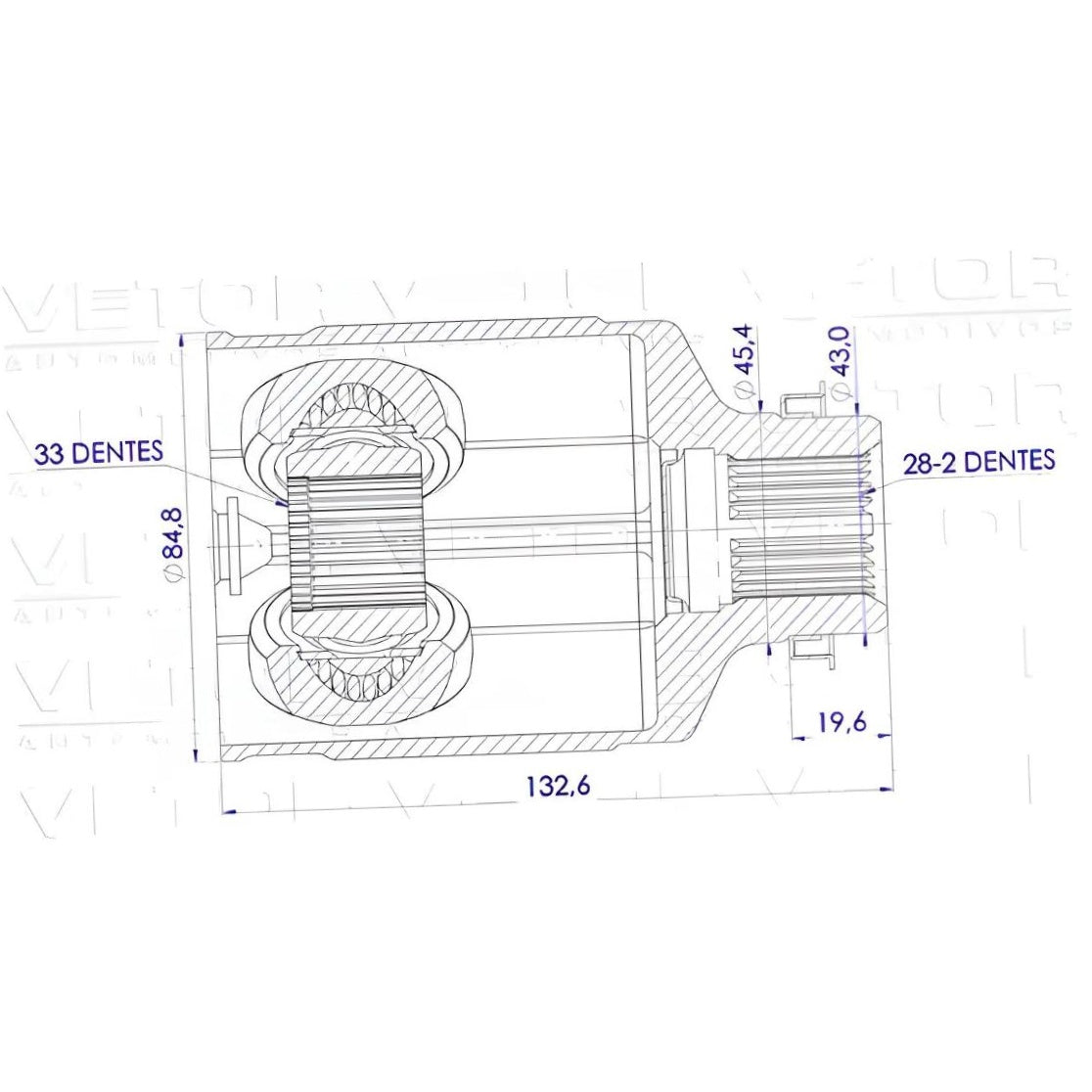 Tulipa Direita Câmbio Automático - Vetor - VT6038 - (5)