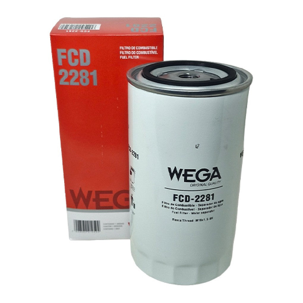 Filtro De Combustível Diesel Separador Blindado Com Dreno - WEGA - FCD-2281 - (1)
