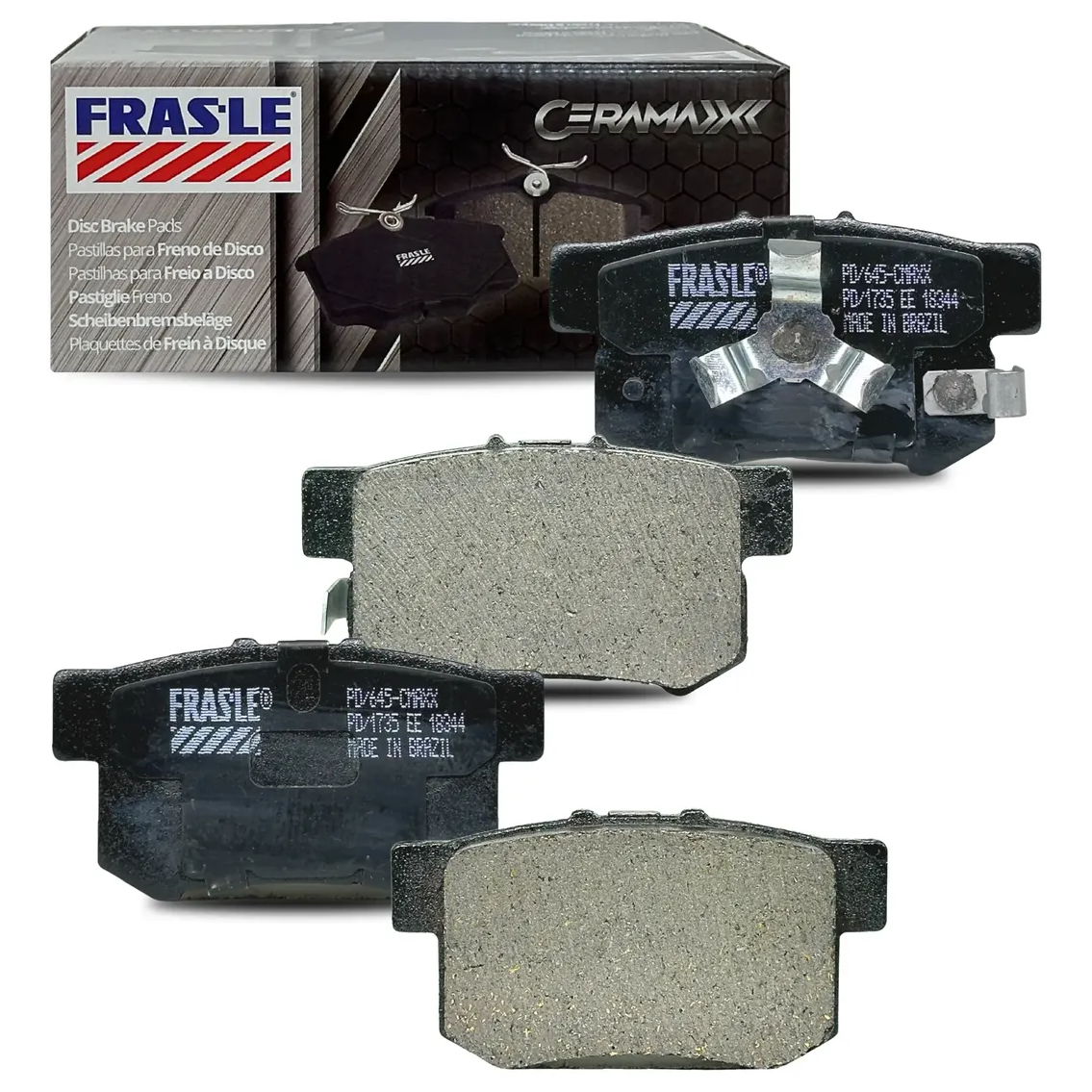 Pastilha de Freio Traseira Cerâmica - Fras-le - PD/645-CMAXX - (1)