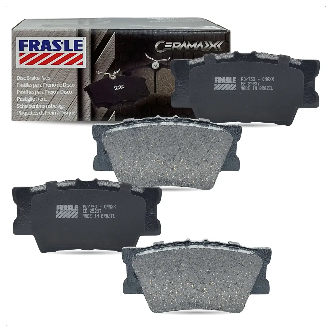 Pastilha de Freio Traseira Cerâmica - Fras-le - PD/753-CMAXX - (1)
