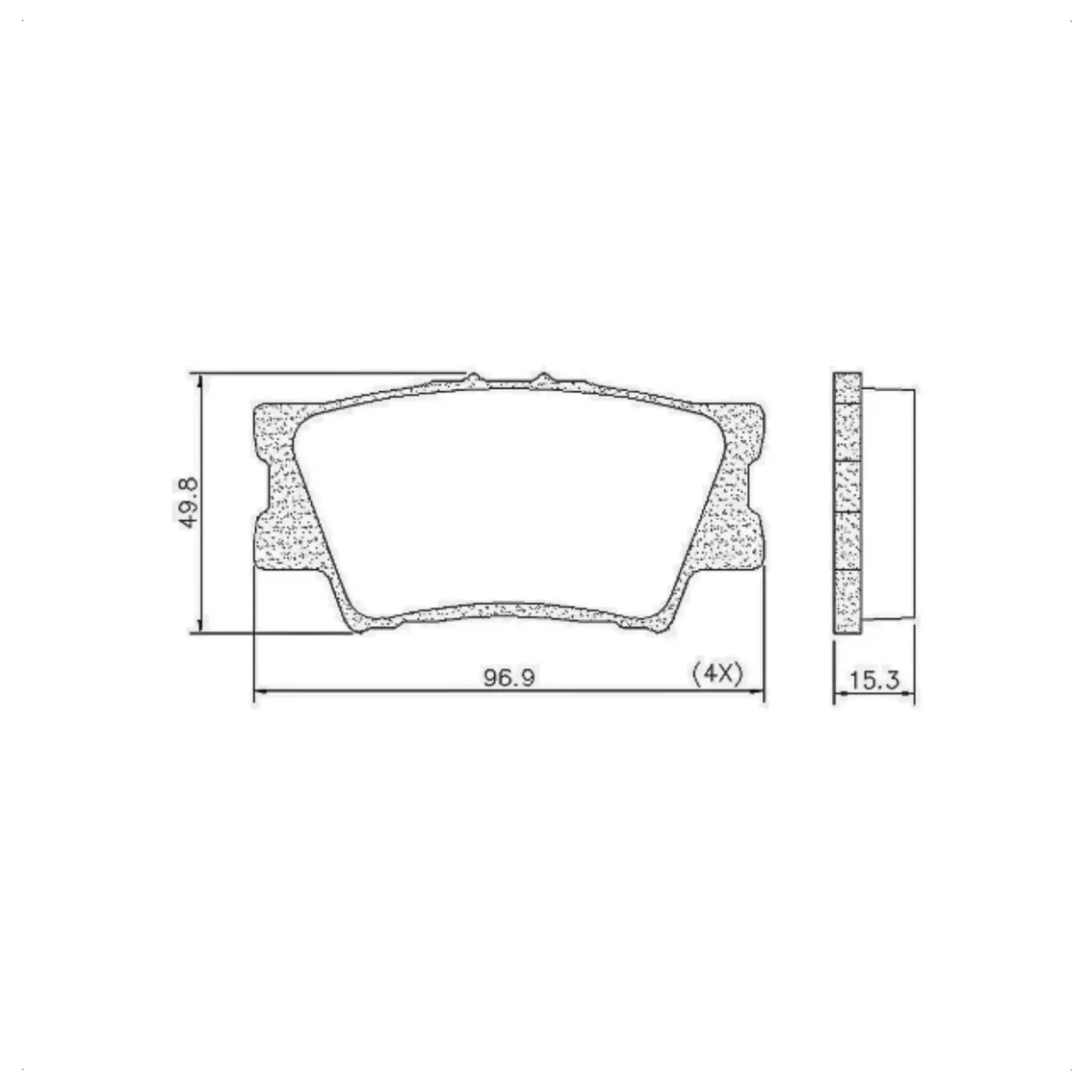 Pastilha de Freio Traseira Cerâmica - Fras-le - PD/753-CMAXX - (6)