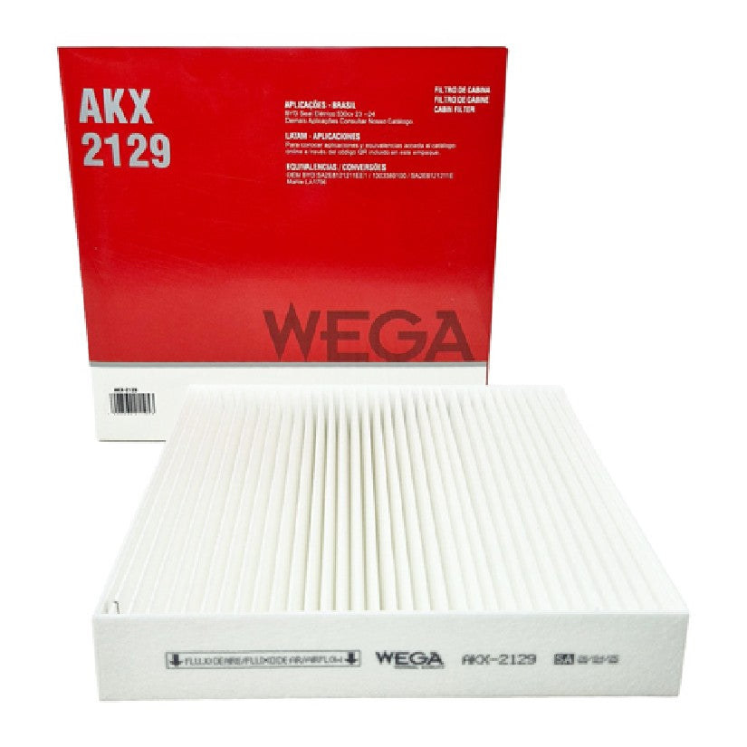 Filtro de Cabine sem Carvão - WEGA - AKX-2129 - (1)