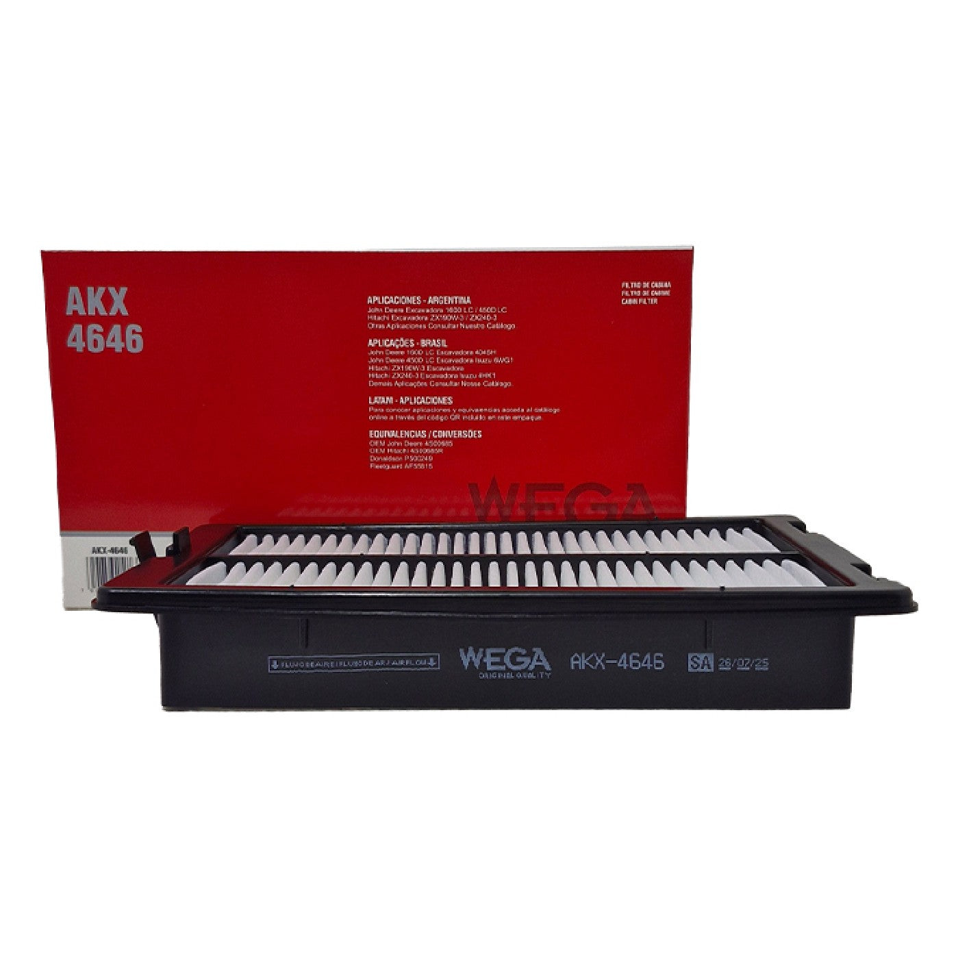 Filtro de Cabine sem Carvão - WEGA - AKX-4646 - (1)
