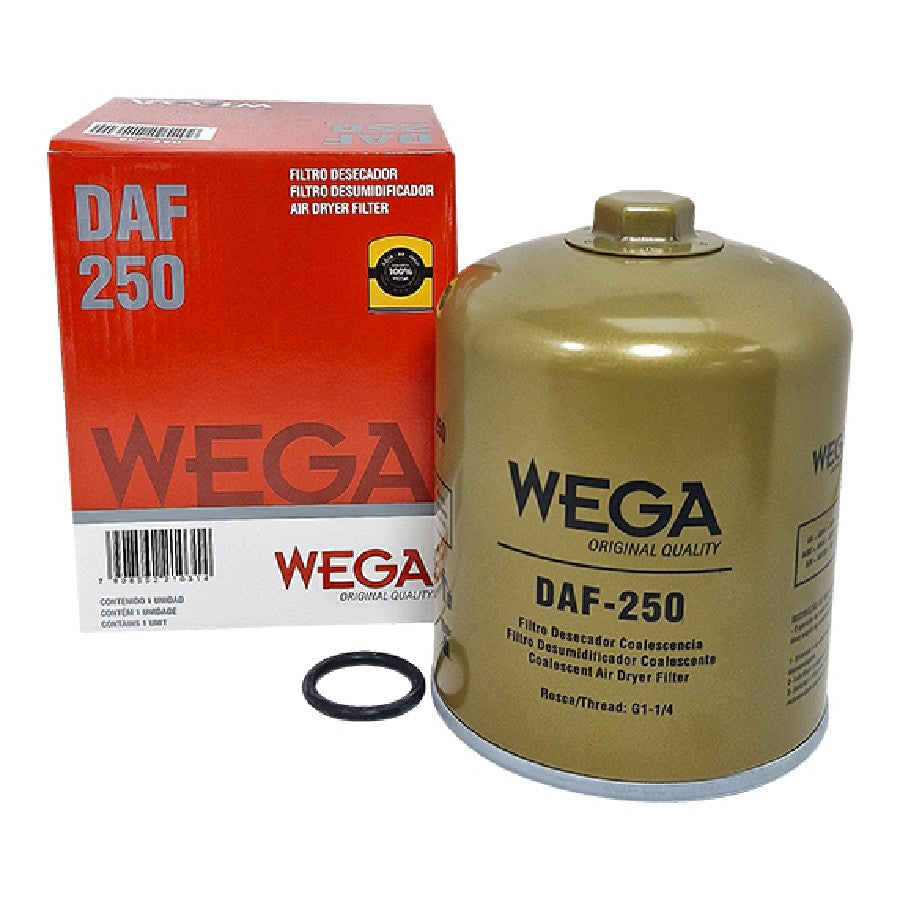 Filtro Desumidificador do Sistema Freio - WEGA - DAF-250 - (1)