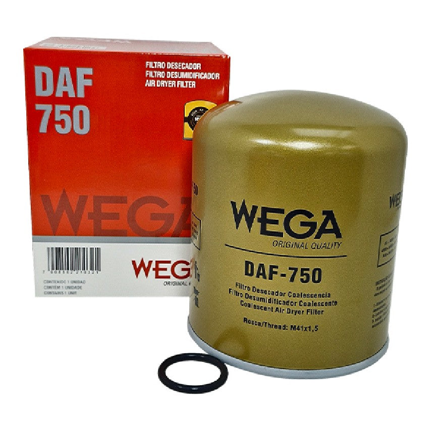 Filtro Desumidificador do Sistema Freio - WEGA - DAF-750 - (1)