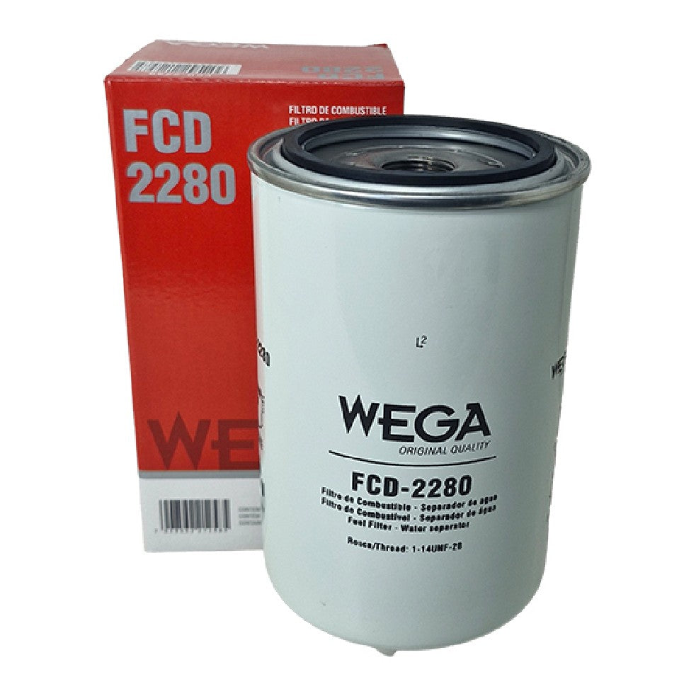 Filtro do Combustível Diesel Separador Blindado com Dreno - WEGA - FCD-2280 - (1)