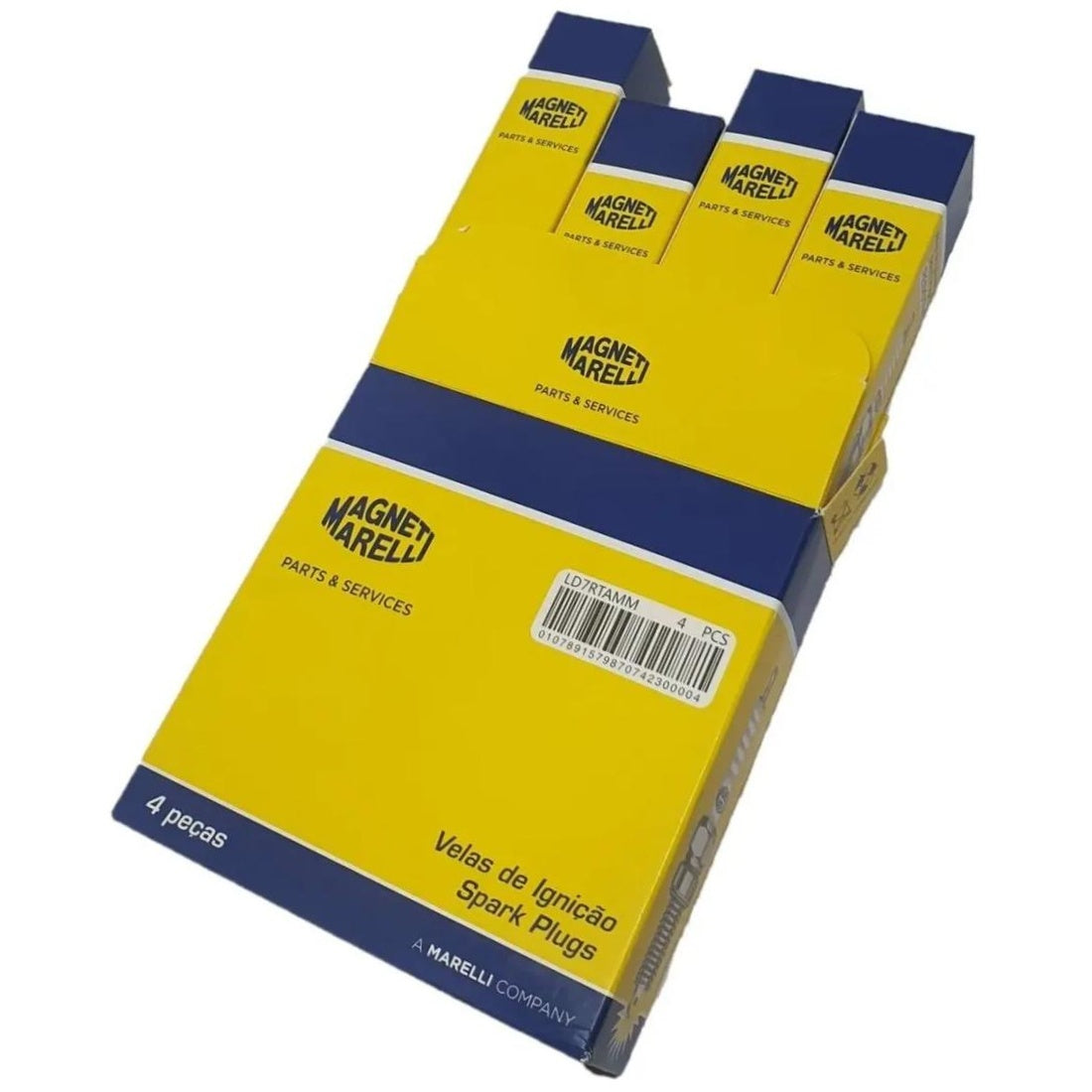 Kit 4 Vela Ignição Resistiva - Magneti Marelli - LD7RTAMM - (4)