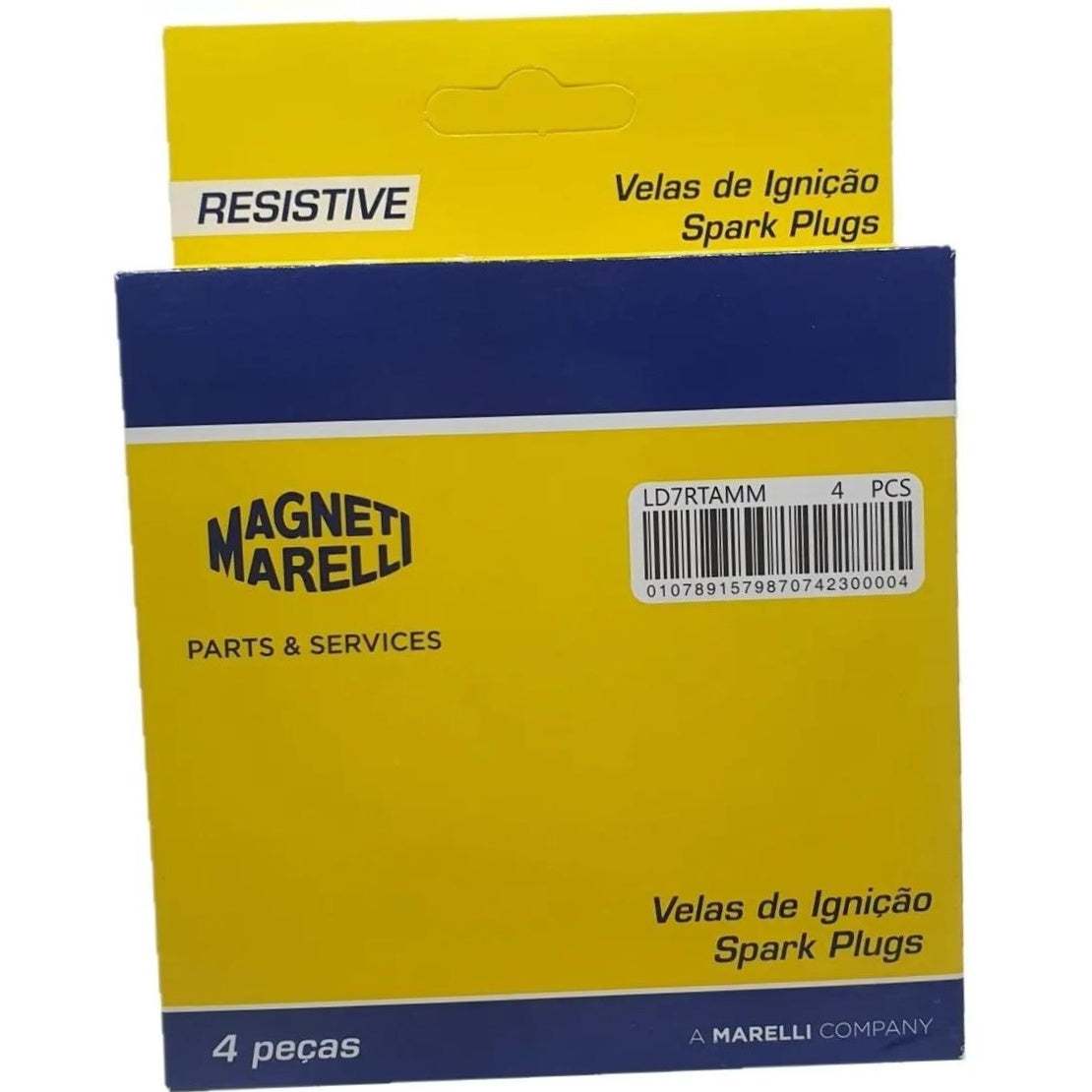 Kit 4 Vela Ignição Resistiva - Magneti Marelli - LD7RTAMM - (5)