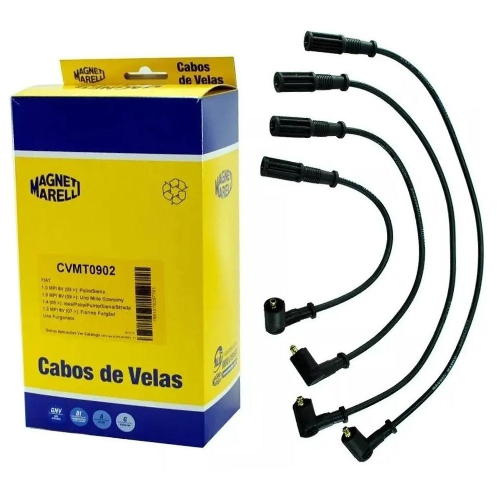 Kit 4 Vela Ignição V-Form e Cabo - Magneti Marelli - CVMT0902 / K6RFMM - (3)
