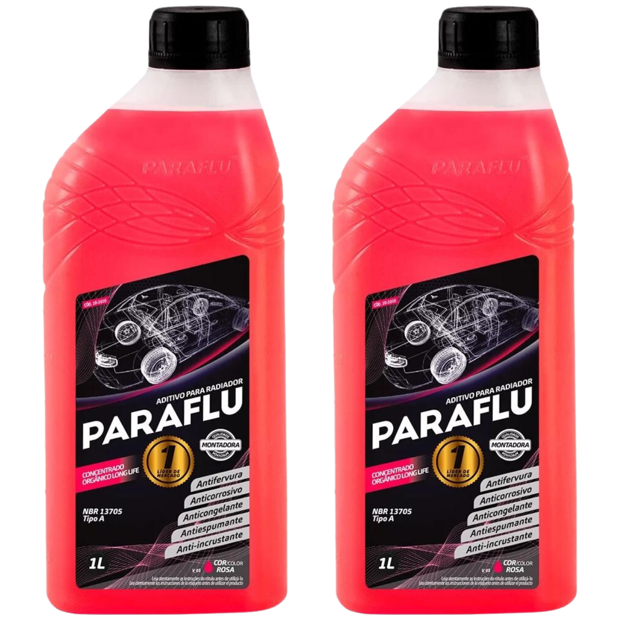 Aditivo 2L Concentrado Radiador Rosa Paraflu Montadora Orgânico - (1)