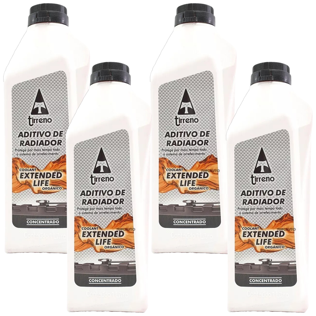 Aditivo 4L Concentrado Radiador Laranja Tirreno Orgânico Extended Life - (1)