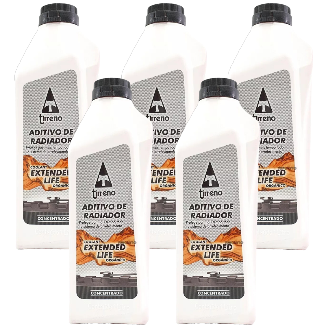 Aditivo 5L Concentrado Radiador Laranja Tirreno Orgânico Extended Life - (1)
