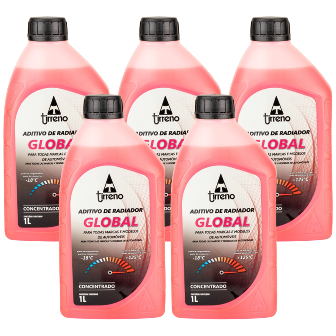 Aditivo 5L Concentrado Radiador Rosa Tirreno Global - (1)